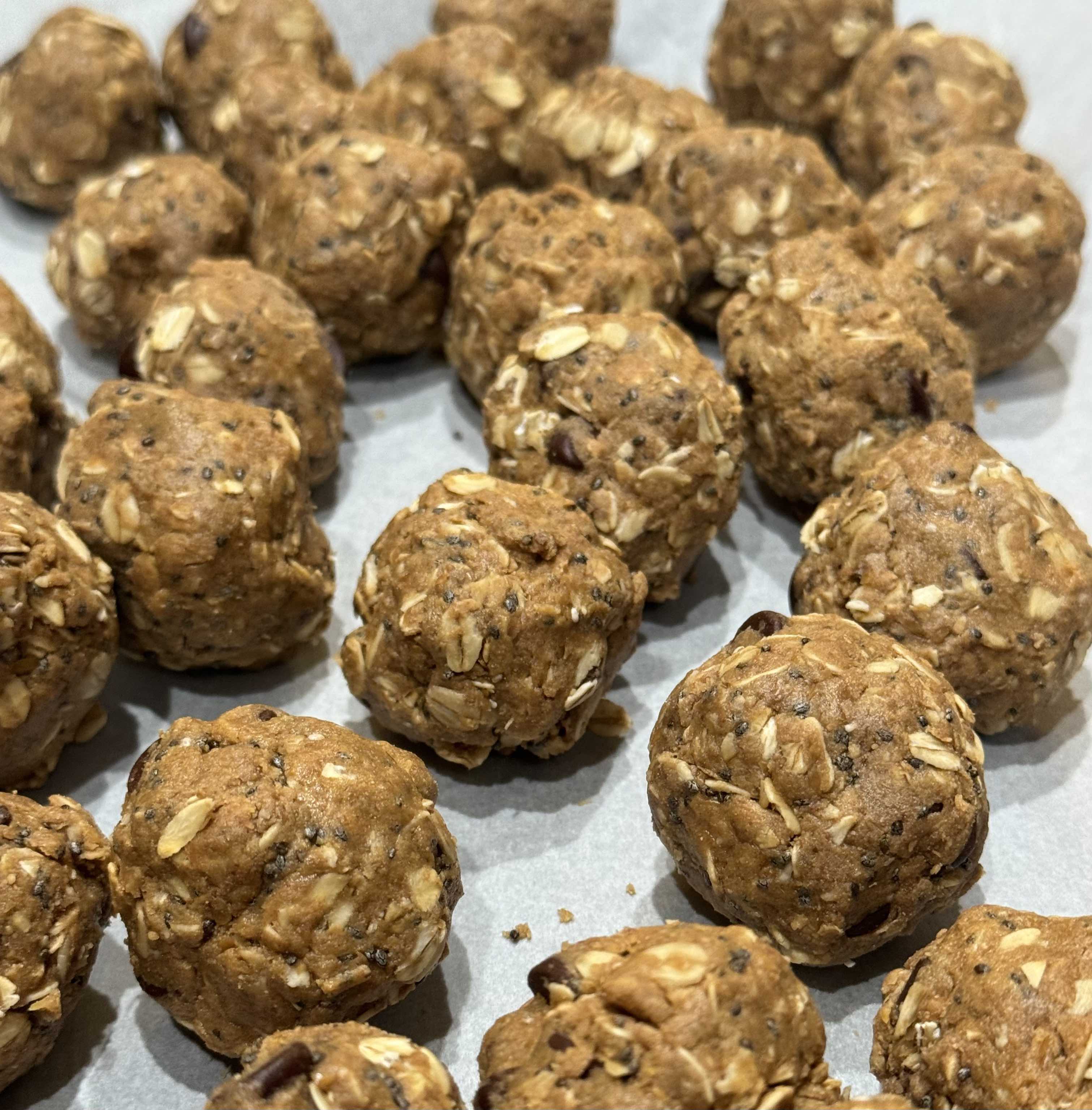 Homemade firefighter protein balls