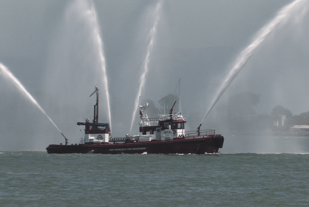 Fire service fireboat