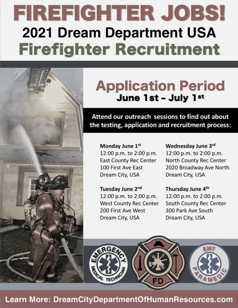fire department hiring process poster
