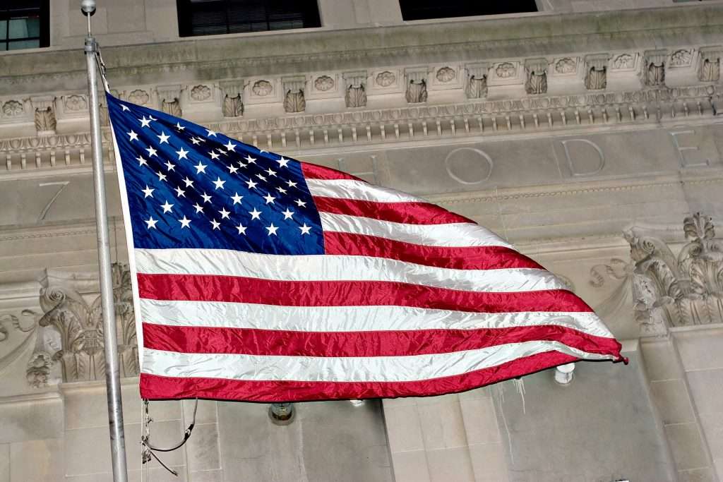 US Flag at the capital