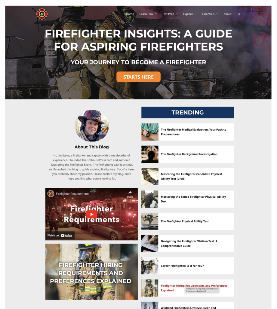 About TheFirehousePress.com website